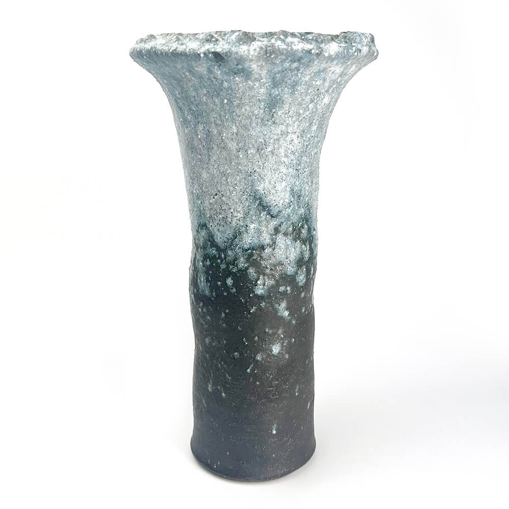 Shigaraki Trumpet Vase (13"H) image 1