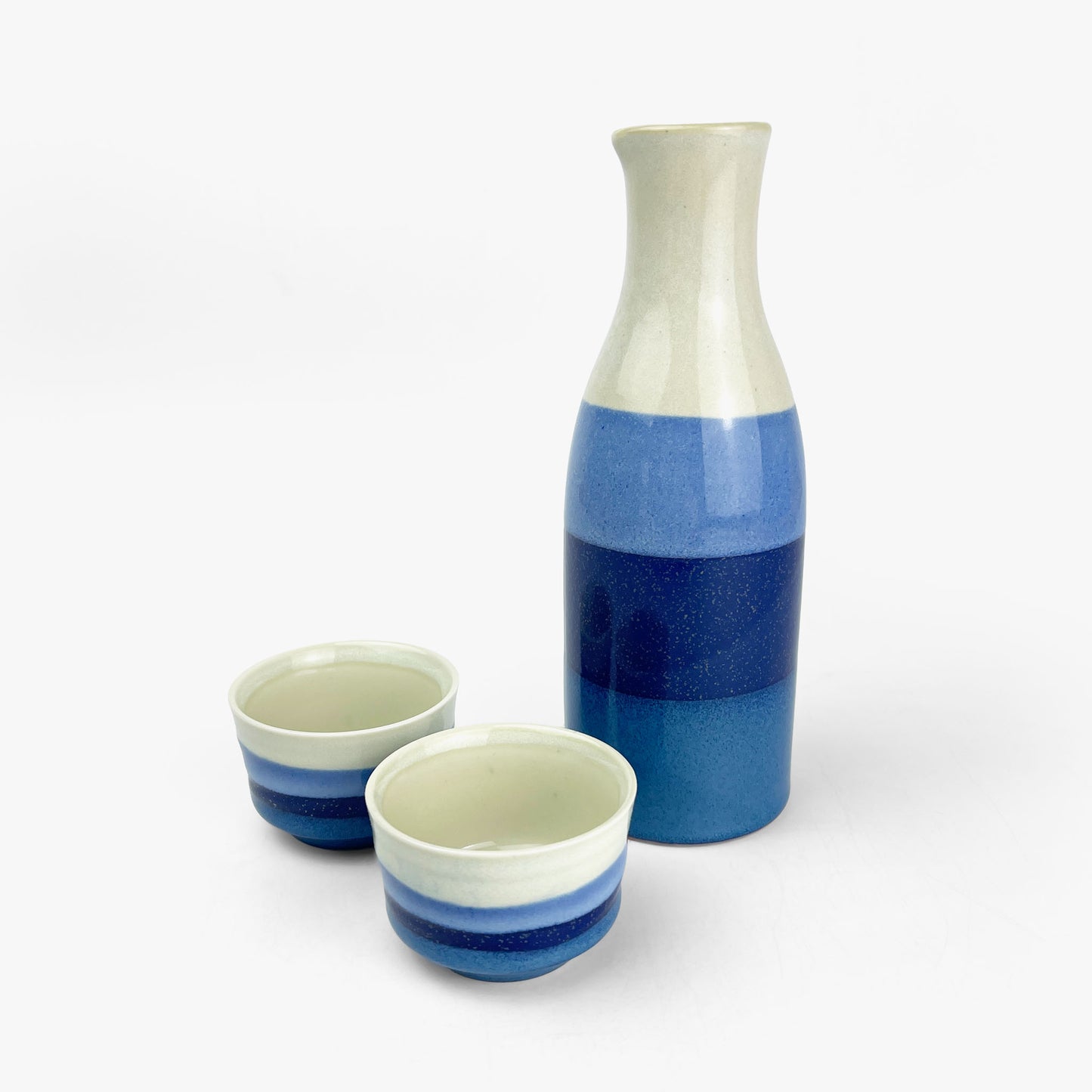 Sake Set 1:2 Blue Stripe