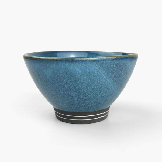 Rice Bowl Border Soda Blue (4.5"D)