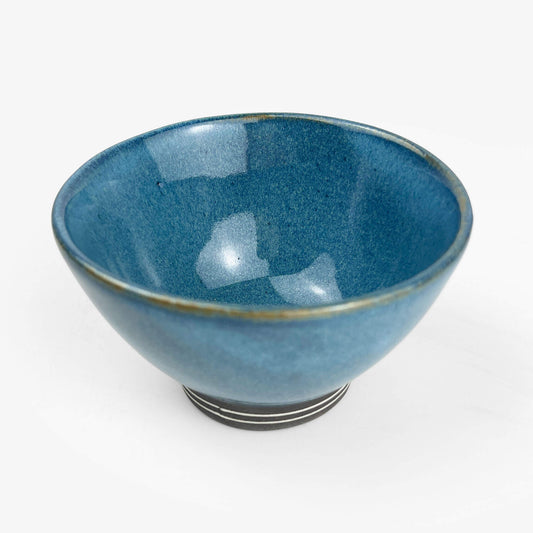 Rice Bowl Border Soda Blue (4.5"D)