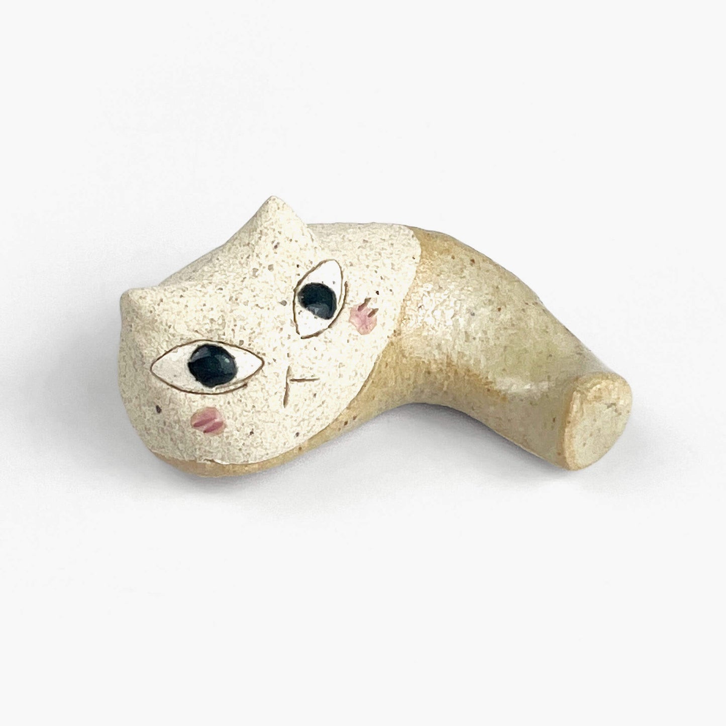 Chopstick Rest Cat White (1.75x1)