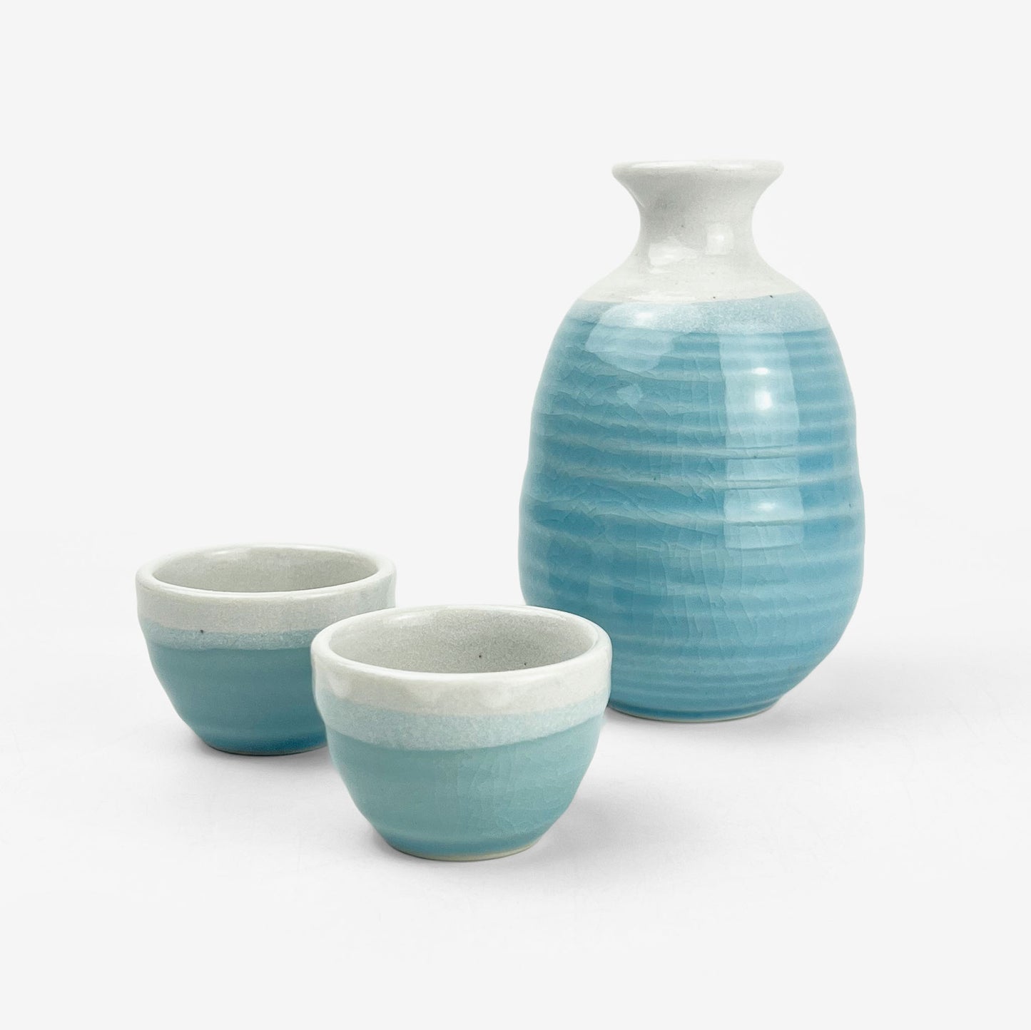 Sake Set Pale Blue 1:2