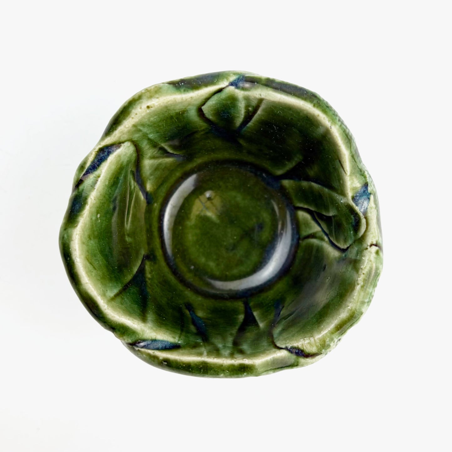 Small Chinmi Dish Oribe (3"D)