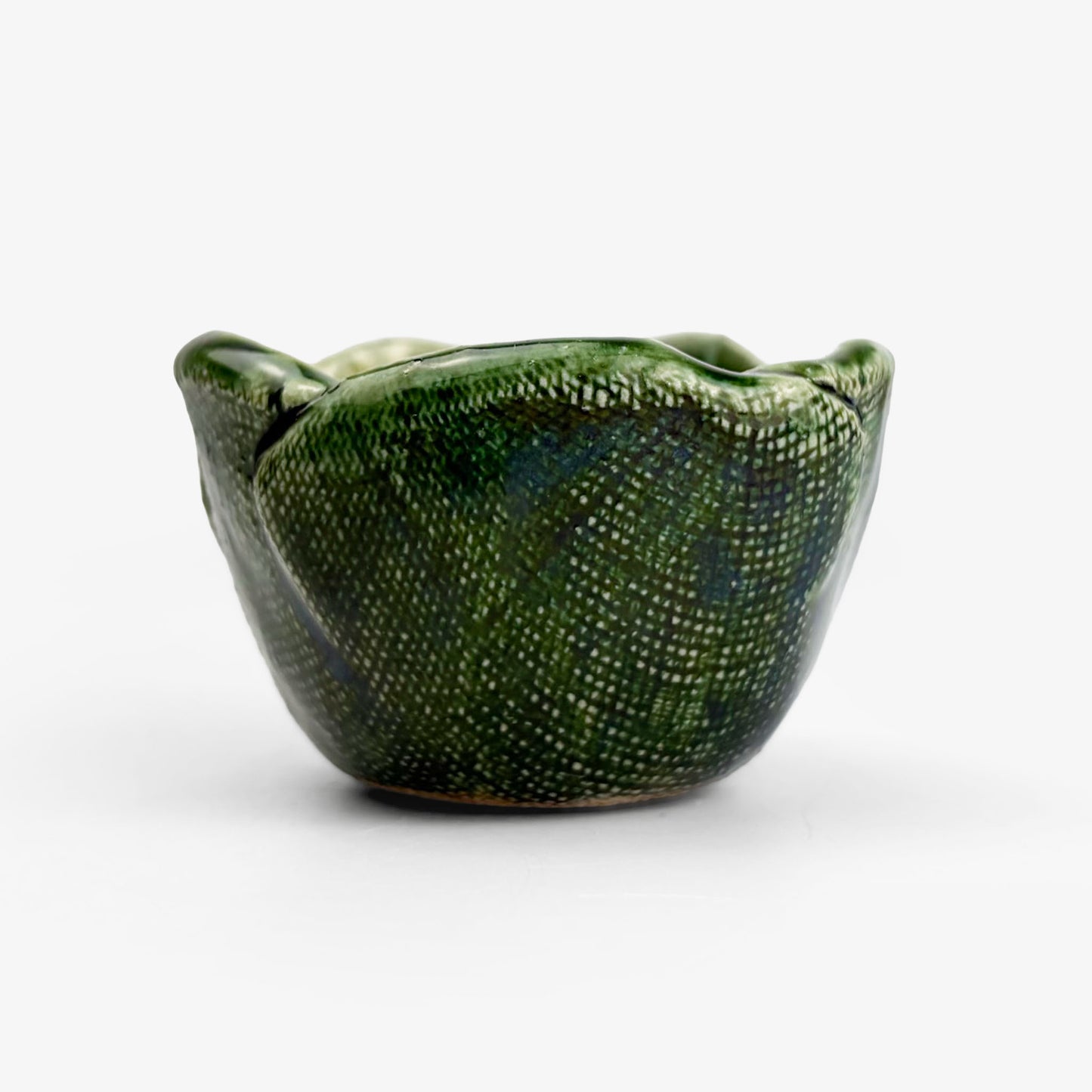 Small Chinmi Dish Oribe (3"D)