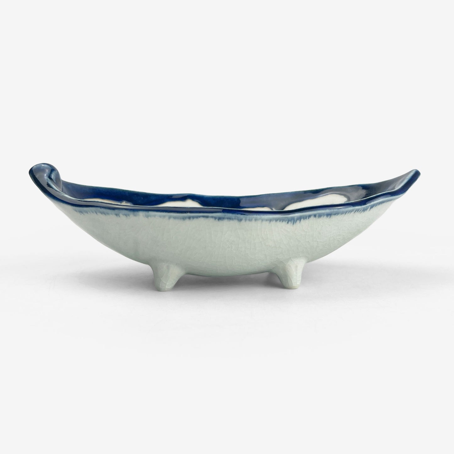 Footed Dish Leaf Bowl (8"x4")