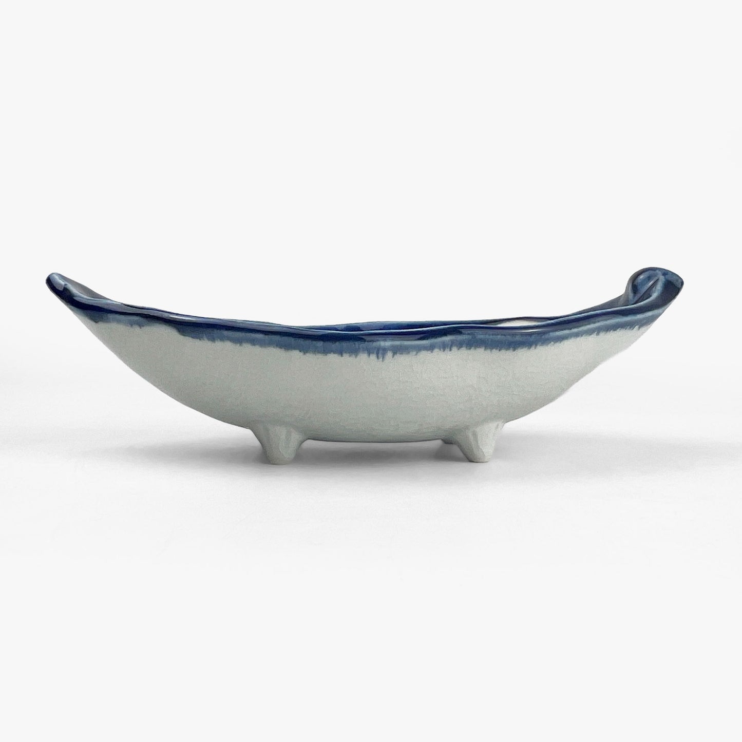 Footed Dish Leaf Bowl (8"x4")