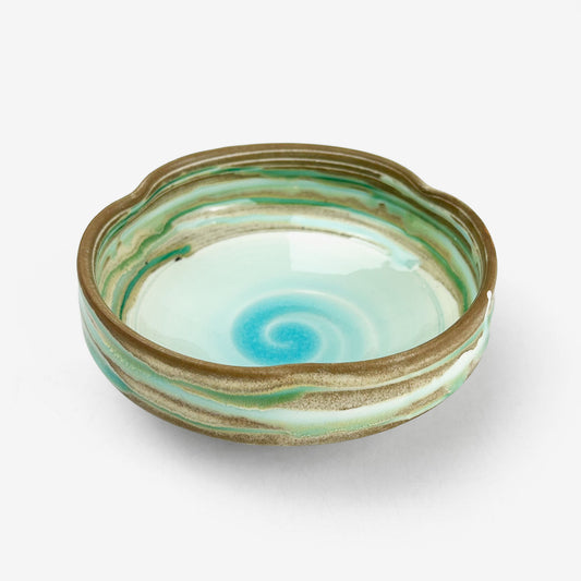 Shallow Bowl Kosui Blue (5.25"D)