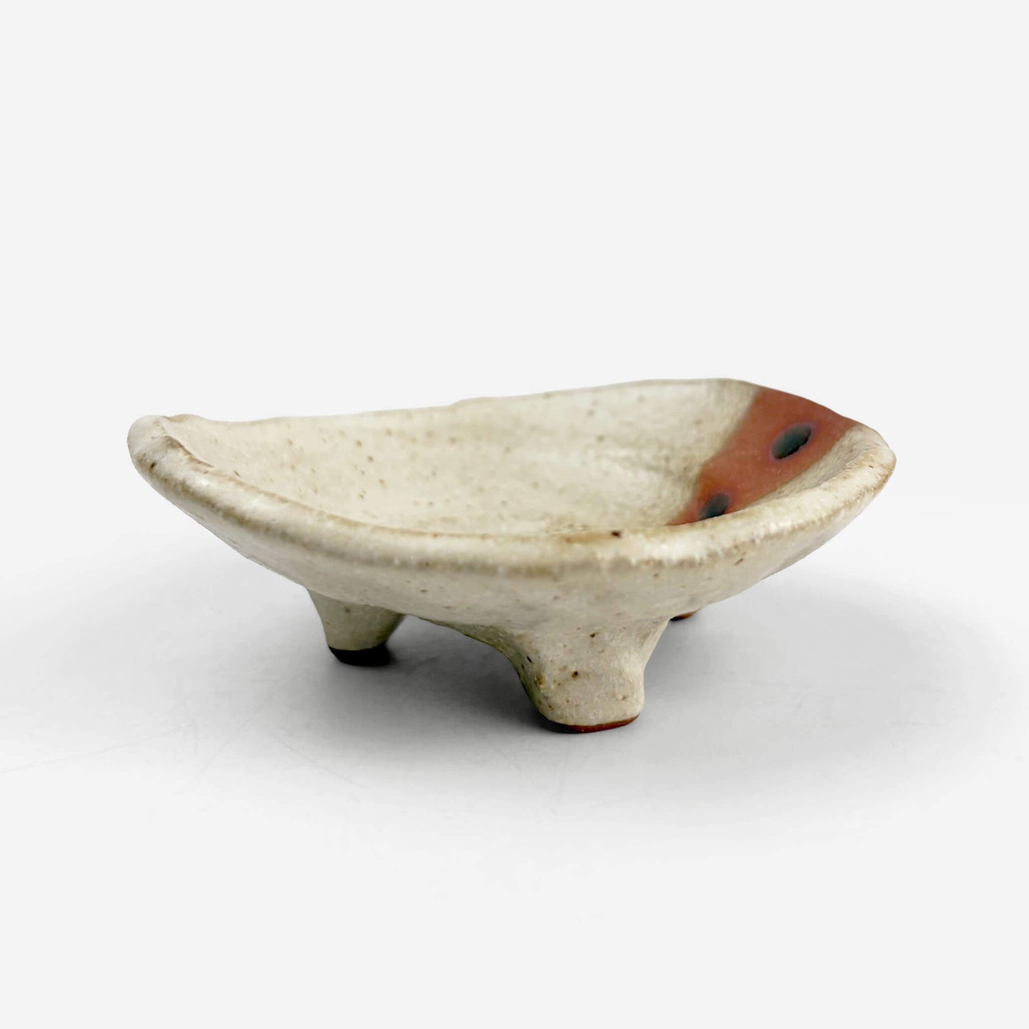 Footed Mamezara Chigiri Oribe