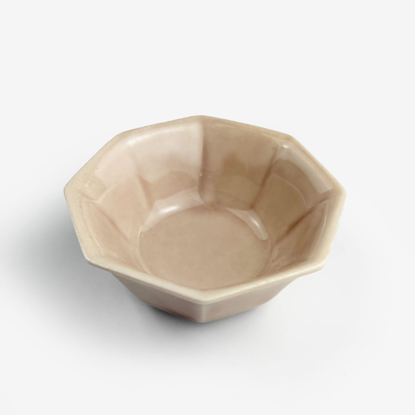 Small Chinmi Dish Hakkaku Rose Pink (2.75"D)
