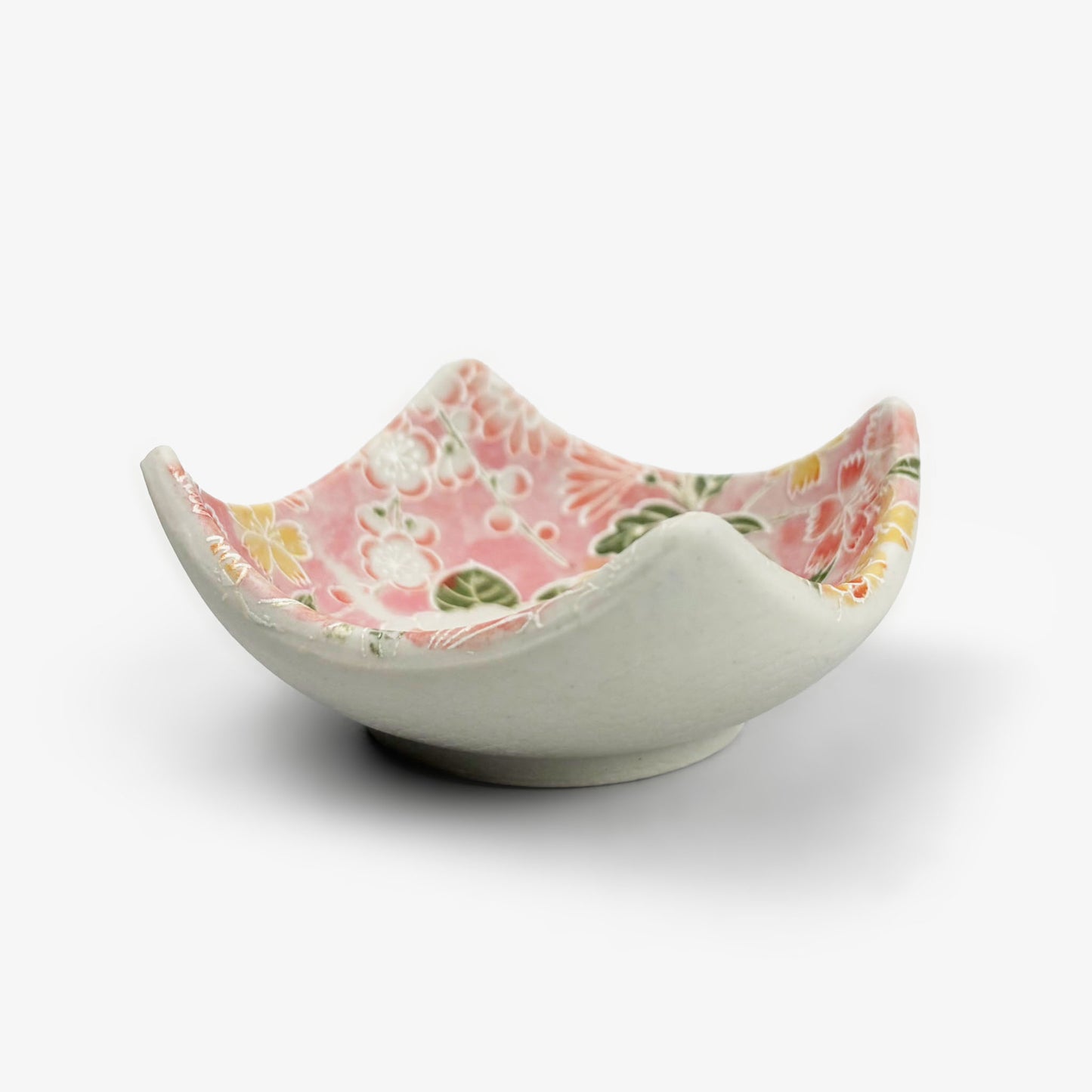 Sq. Dish Botan Nishiki Red