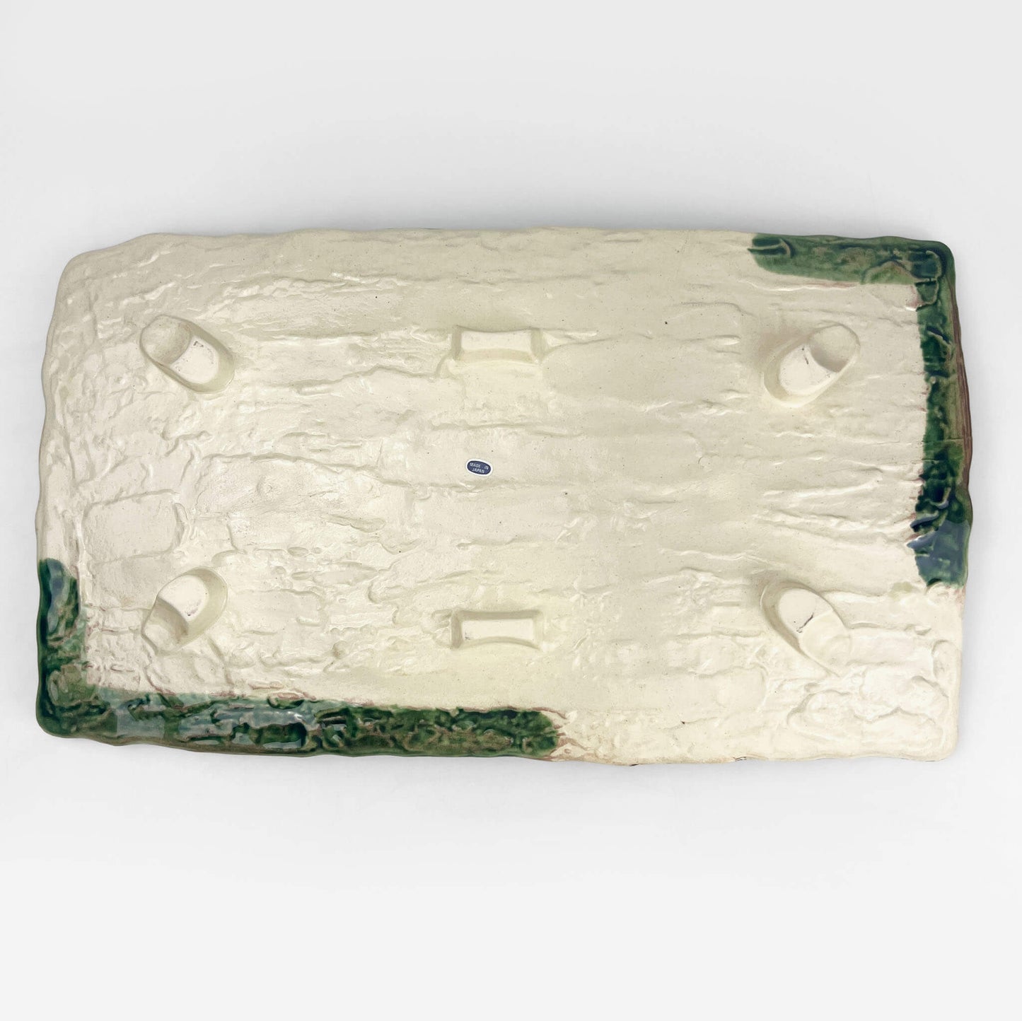 Sq. Deep Plate Oribe Shunjyu (8" x 14.5")