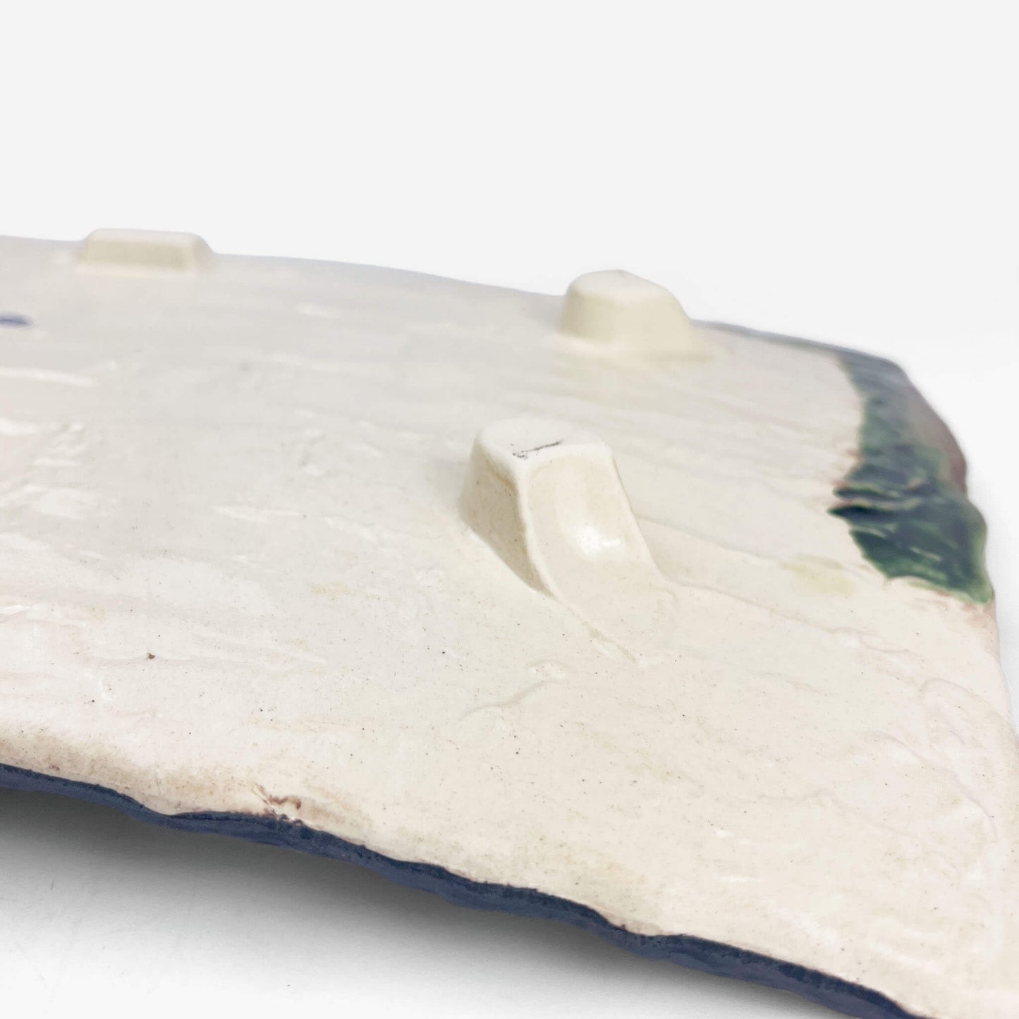 Sq. Deep Plate Oribe Shunjyu (8" x 14.5")