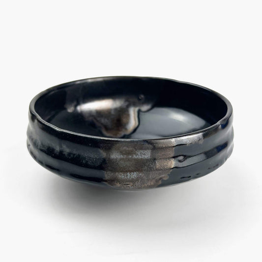 Shallow Bowl Black Gold (5.5"D)