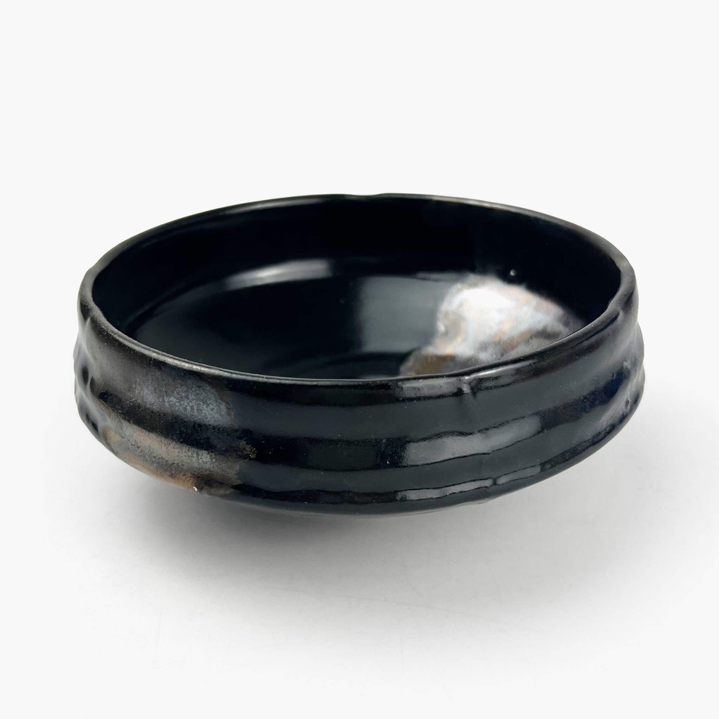 Shallow Bowl Black Gold (5.5"D)