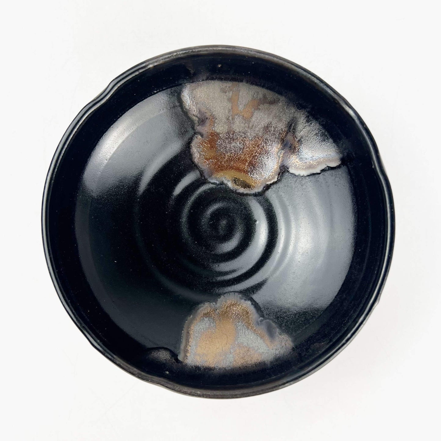 Shallow Bowl Black Gold (5.5"D)