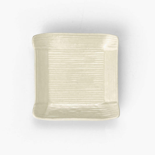 SQ. Chinmi Dish White (2"D)