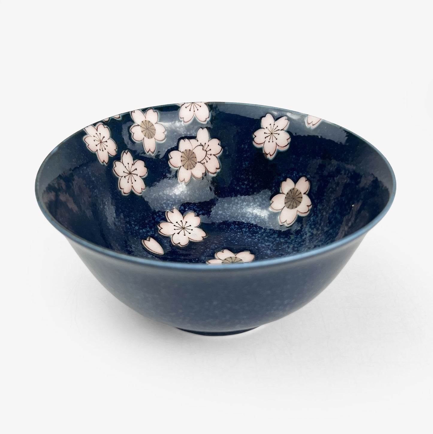 Navy Blue Sakura Tayo Bowl (6"D)