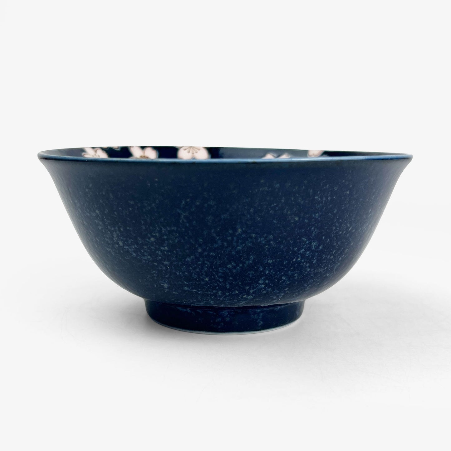 Navy Blue Sakura Tayo Bowl (6"D)