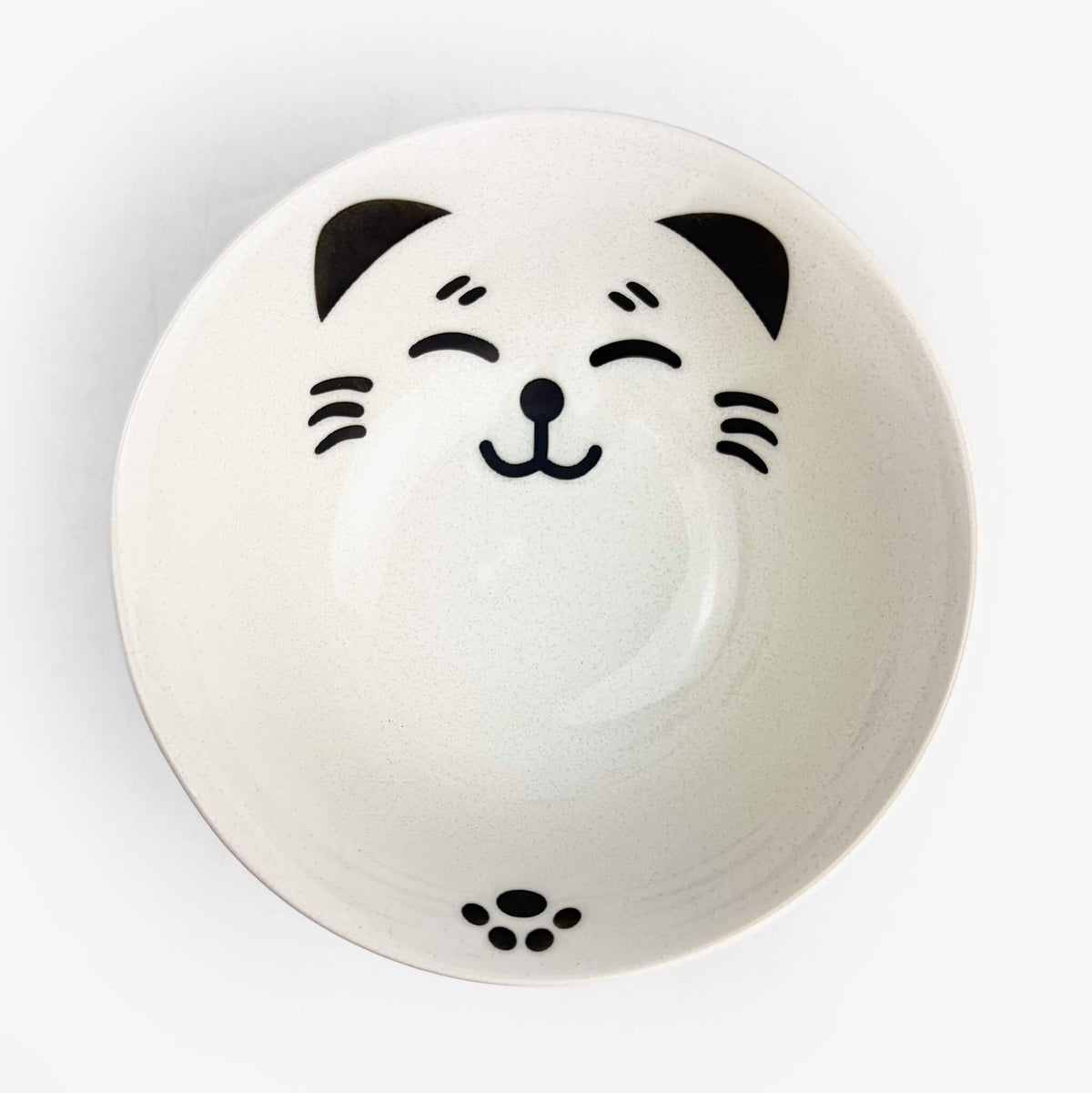 Tayo Bowl Cat White (6"D)