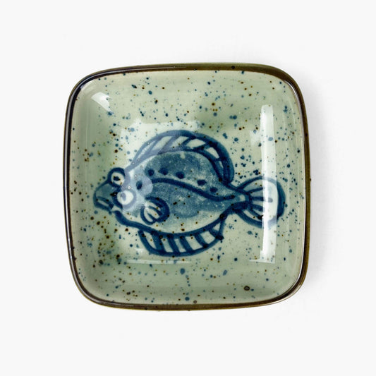 Sq. Dish Hirame (3.5"D)
