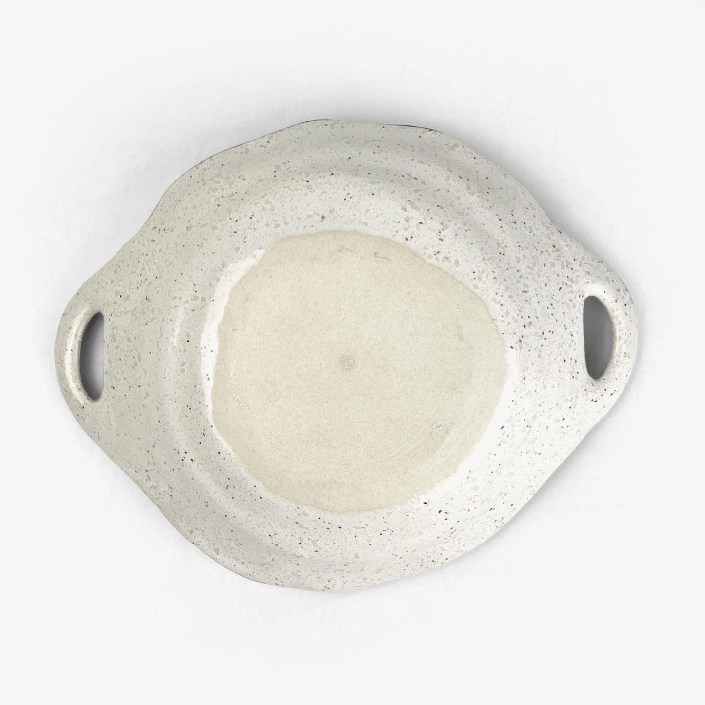 Small Bowl Shiro Karatsu w/ handles (7.25"D)