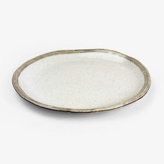 Oval Plate Shirokaratsu Large (10.5"x9")