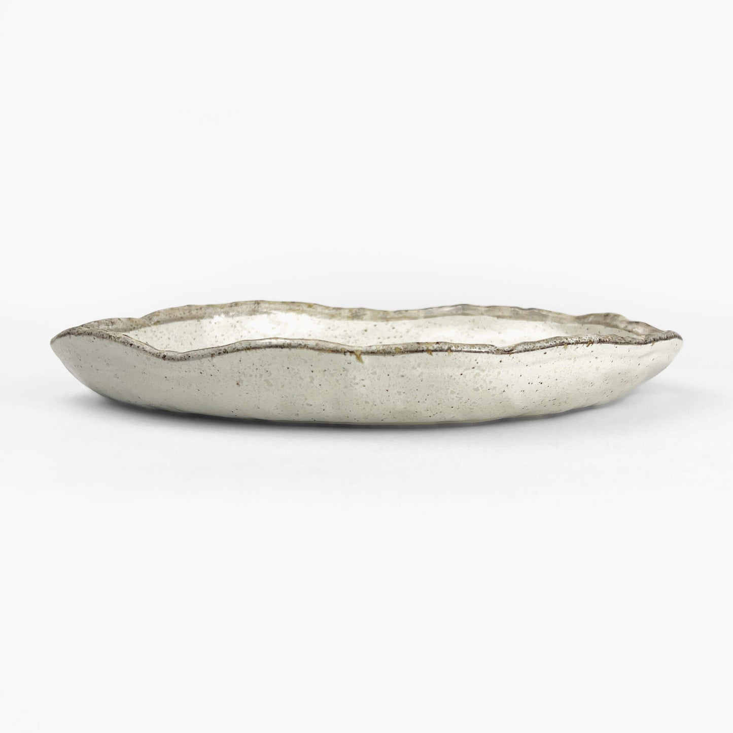 Oval Deep Plate Shirokaratsu (10.25"x7.25")