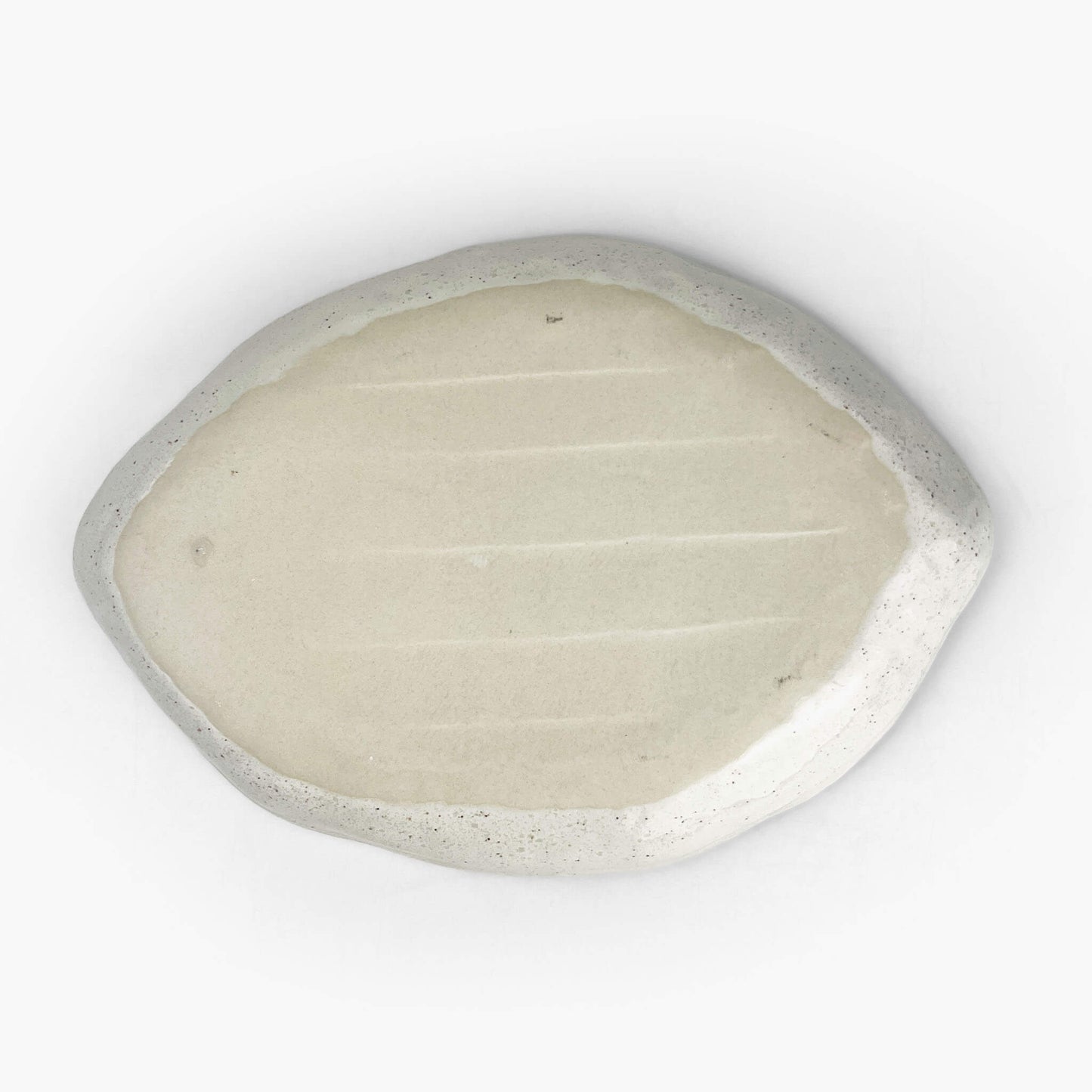 Oval Deep Plate Shirokaratsu (10.25"x7.25")