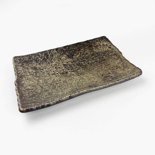 Rec. Plate Irabo Brown (8.5"x5.75")