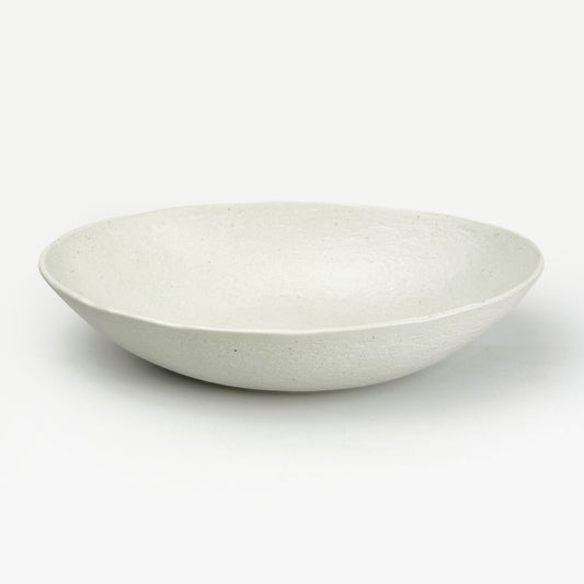 Oval Bowl White Matte Suname (10.5"x6.75")