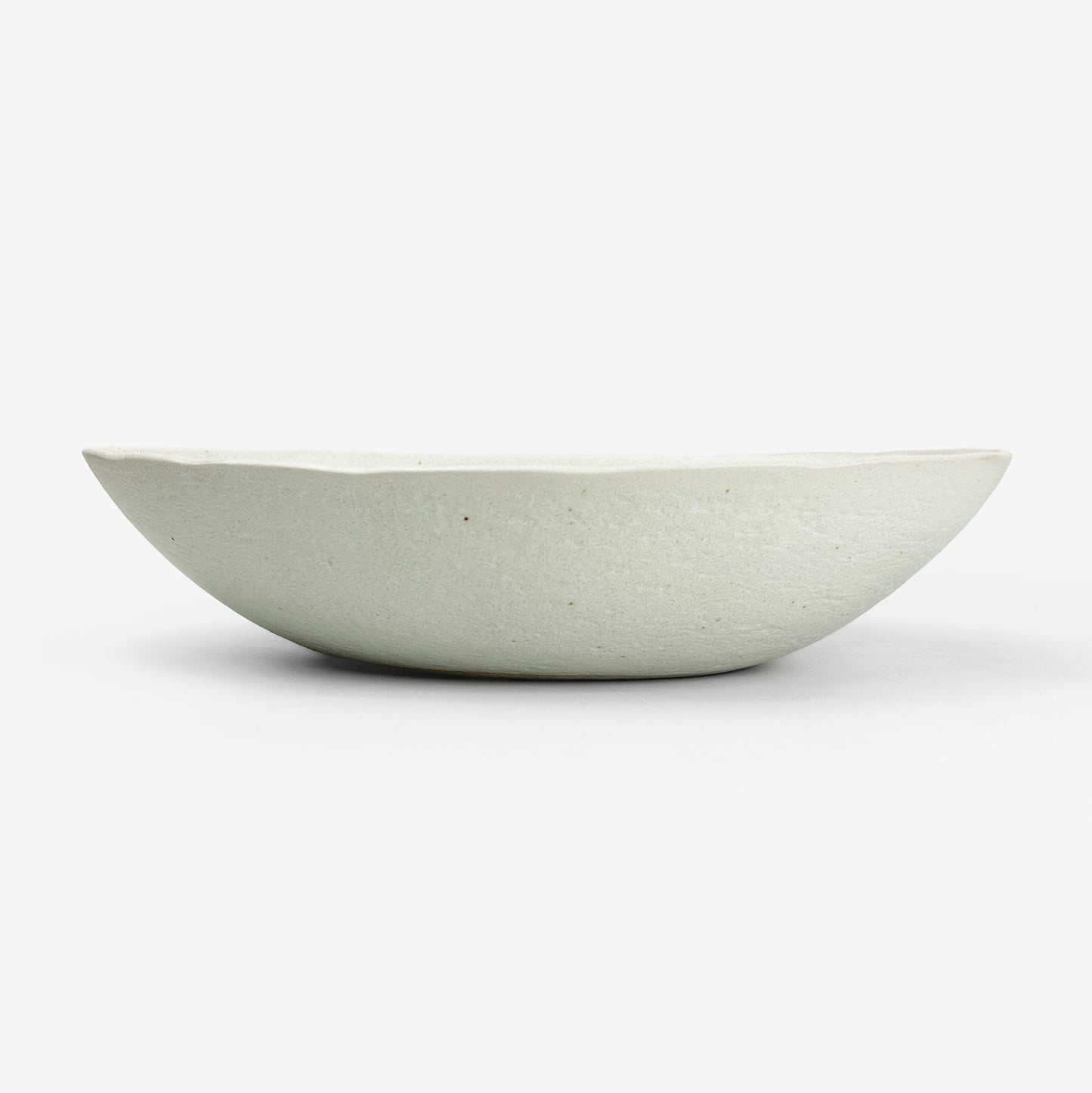 Oval Bowl White Matte Suname (10.5"x6.75")