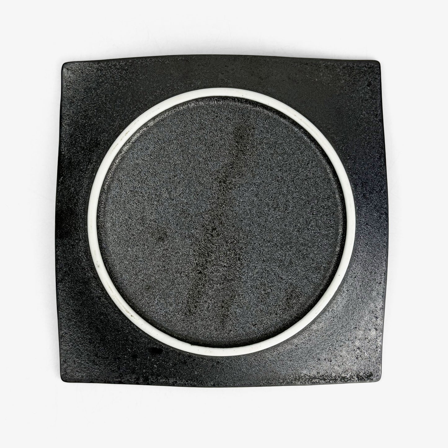 Sq.Plate Sumi Yohen (6.75"D)