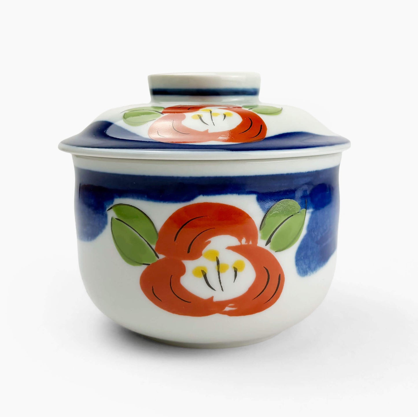 Cov. Mushiwan Bowl Nishiki Sazanka (8oz)