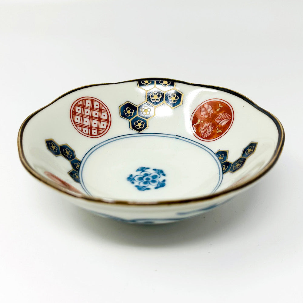 Mino Somenishiki Imari Kobachi Dish Set of 5  (4.25"D) image 6
