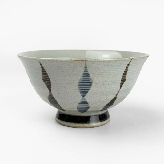 Arita Rice Bowl Nishoku Tokusa (5"D)