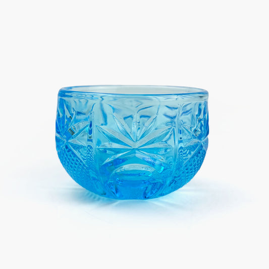 Glass Small Chinmi Dish Blue (1.75")