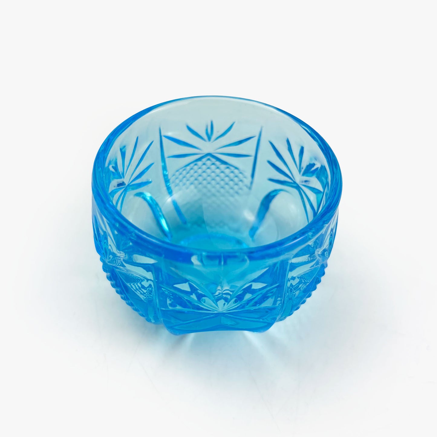 Glass Small Chinmi Dish Blue (1.75")