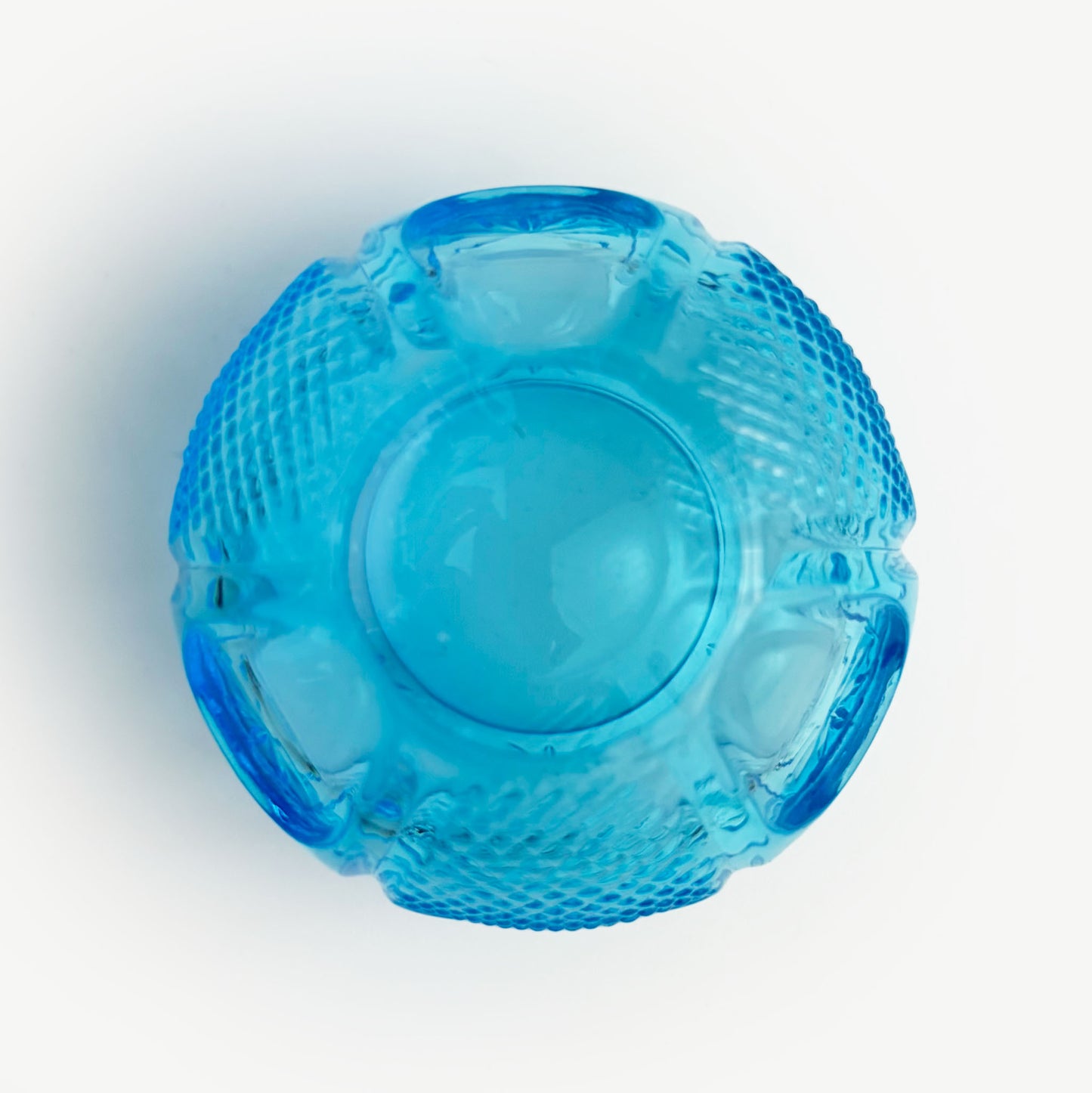 Glass Small Chinmi Dish Blue (1.75")
