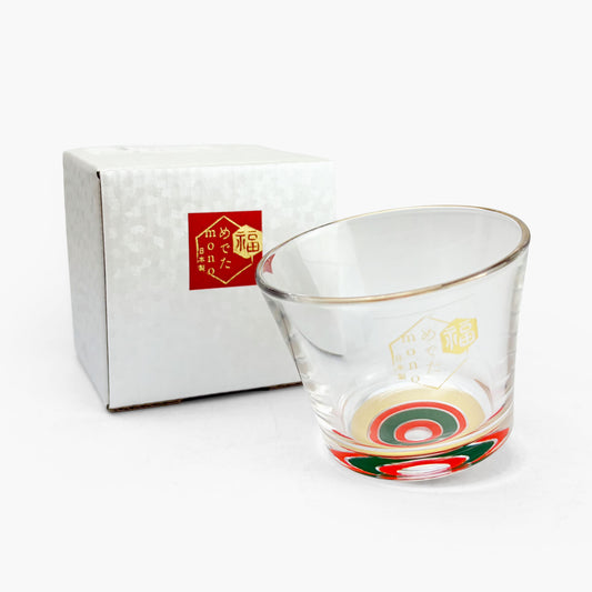 Glass Sake Cup Koma - Hakata  (2.5oz)