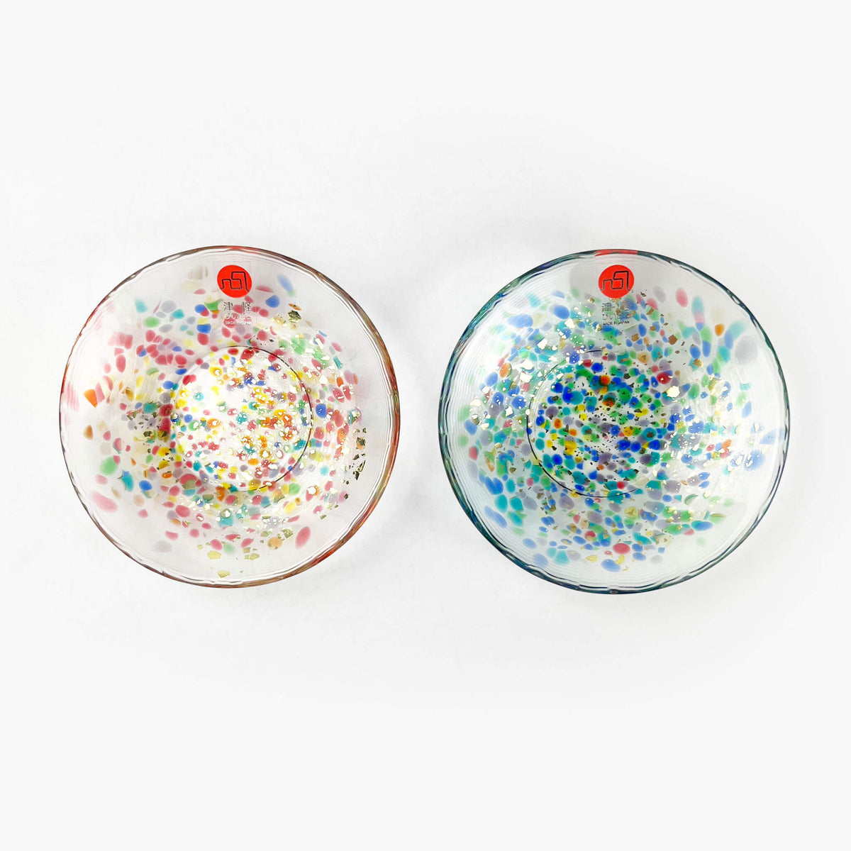 Tsugaru Vidro Glass Pair Dish Sakura (4"D)
