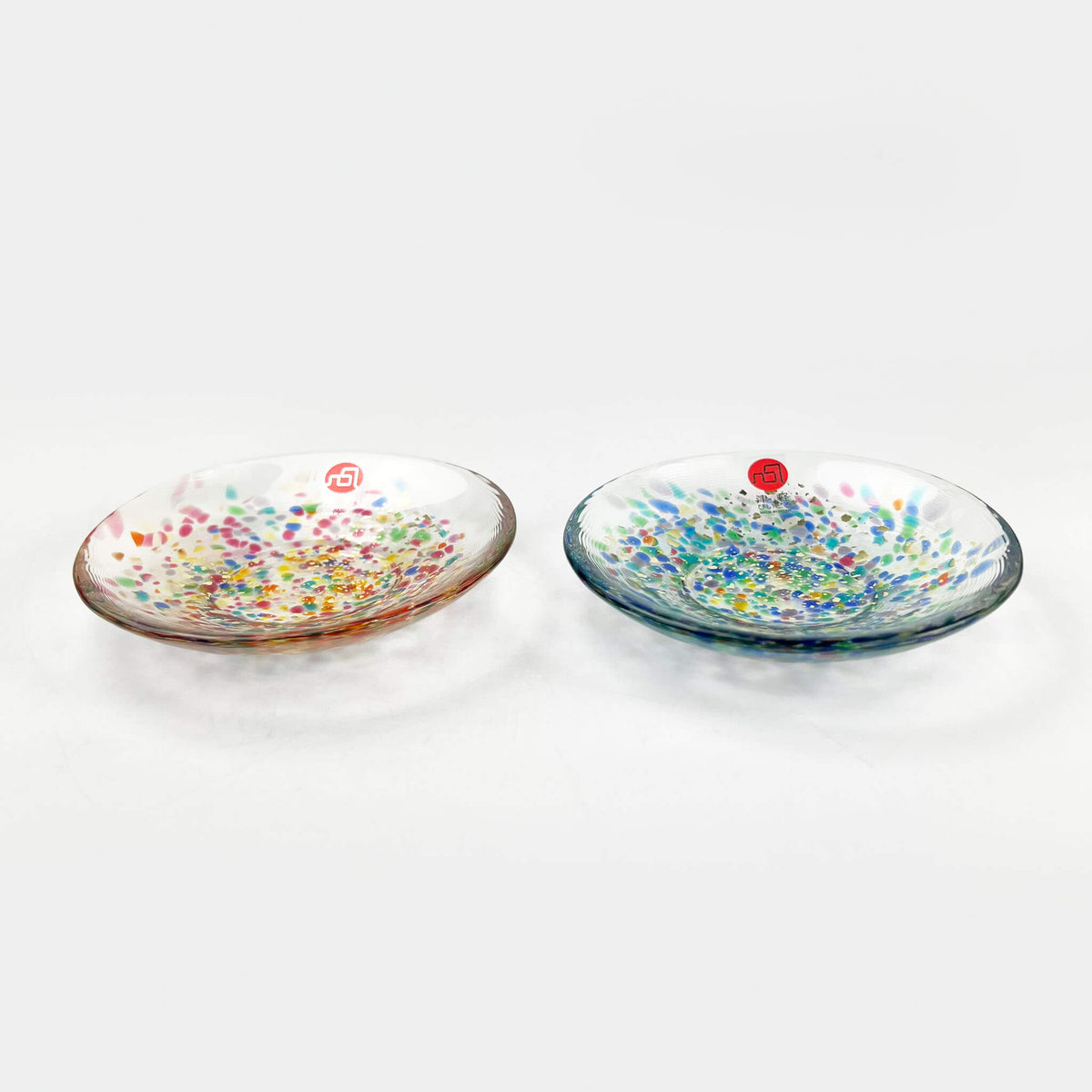 Tsugaru Vidro Glass Pair Dish Sakura (4"D)
