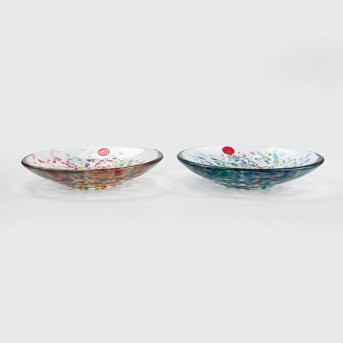 Tsugaru Vidro Glass Pair Dish Sakura (4"D)