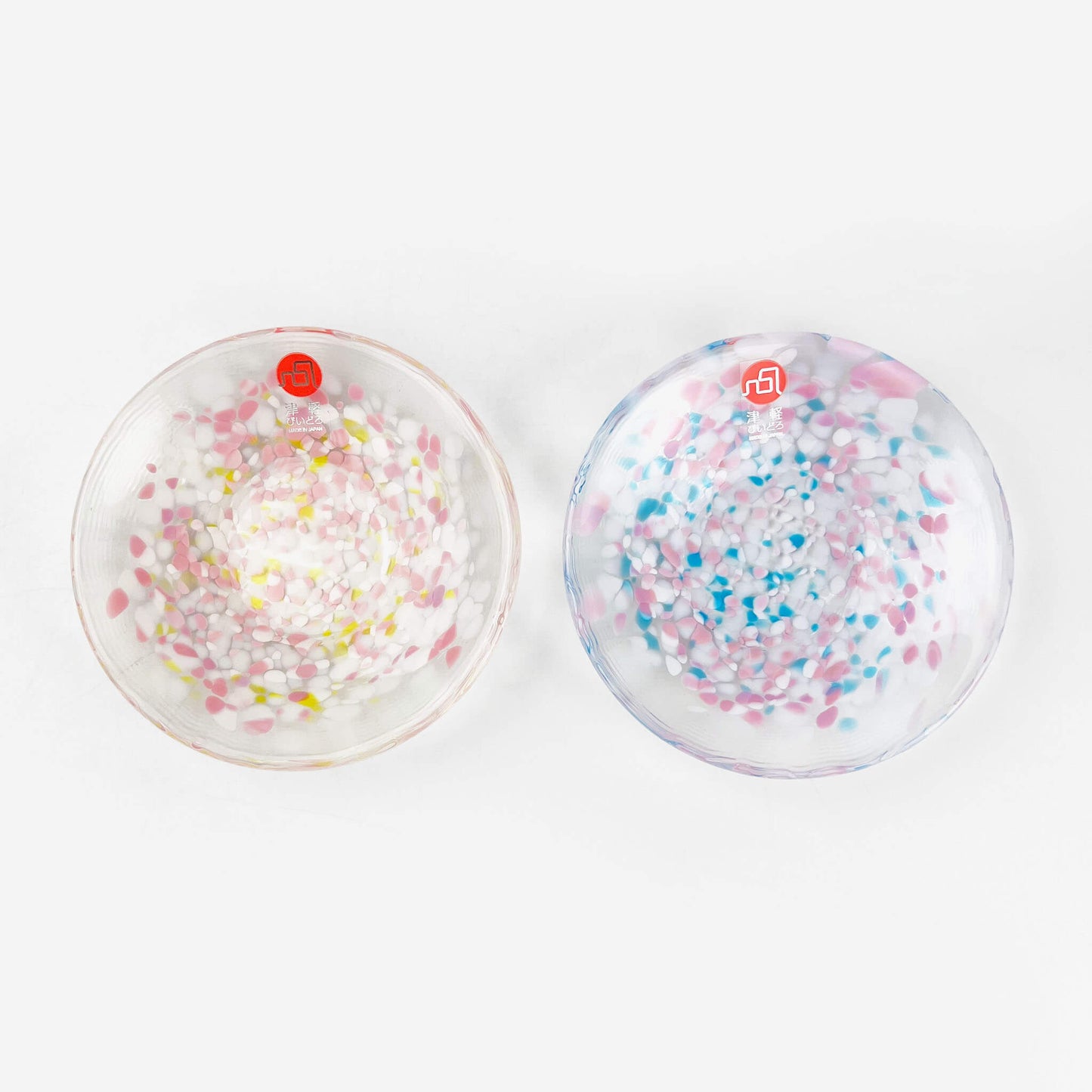 Tsugaru Vidro  Glass Pair Dish (4"D)
