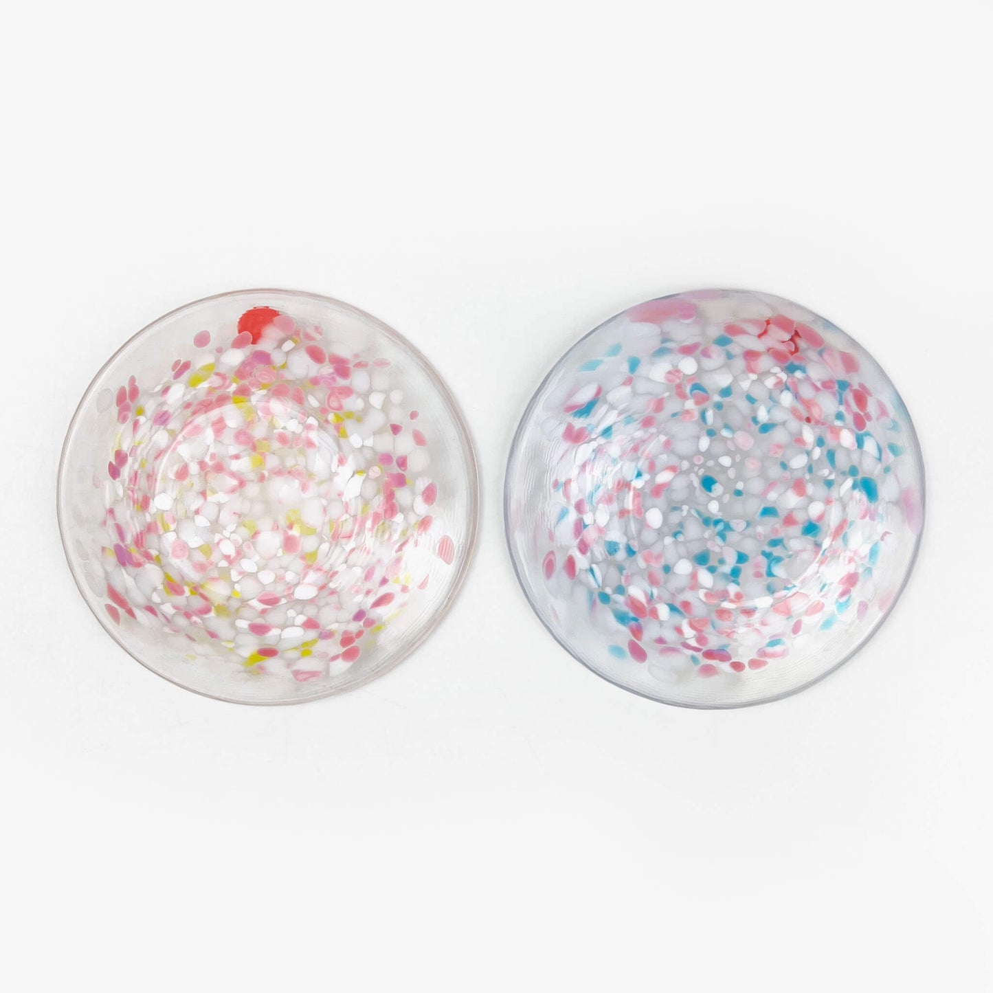 Tsugaru Vidro  Glass Pair Dish (4"D)