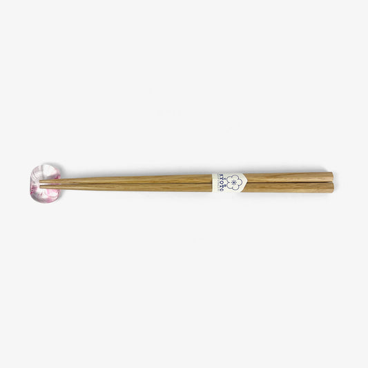 Glass mame Chopstick Rest Sakura (1.25"x1")