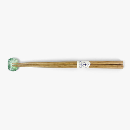 Glass mame Chopstick Rest Wakakusa (1.25"x1")