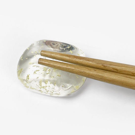 Glass mame Chopstick Rest Gold (1.25"x1")