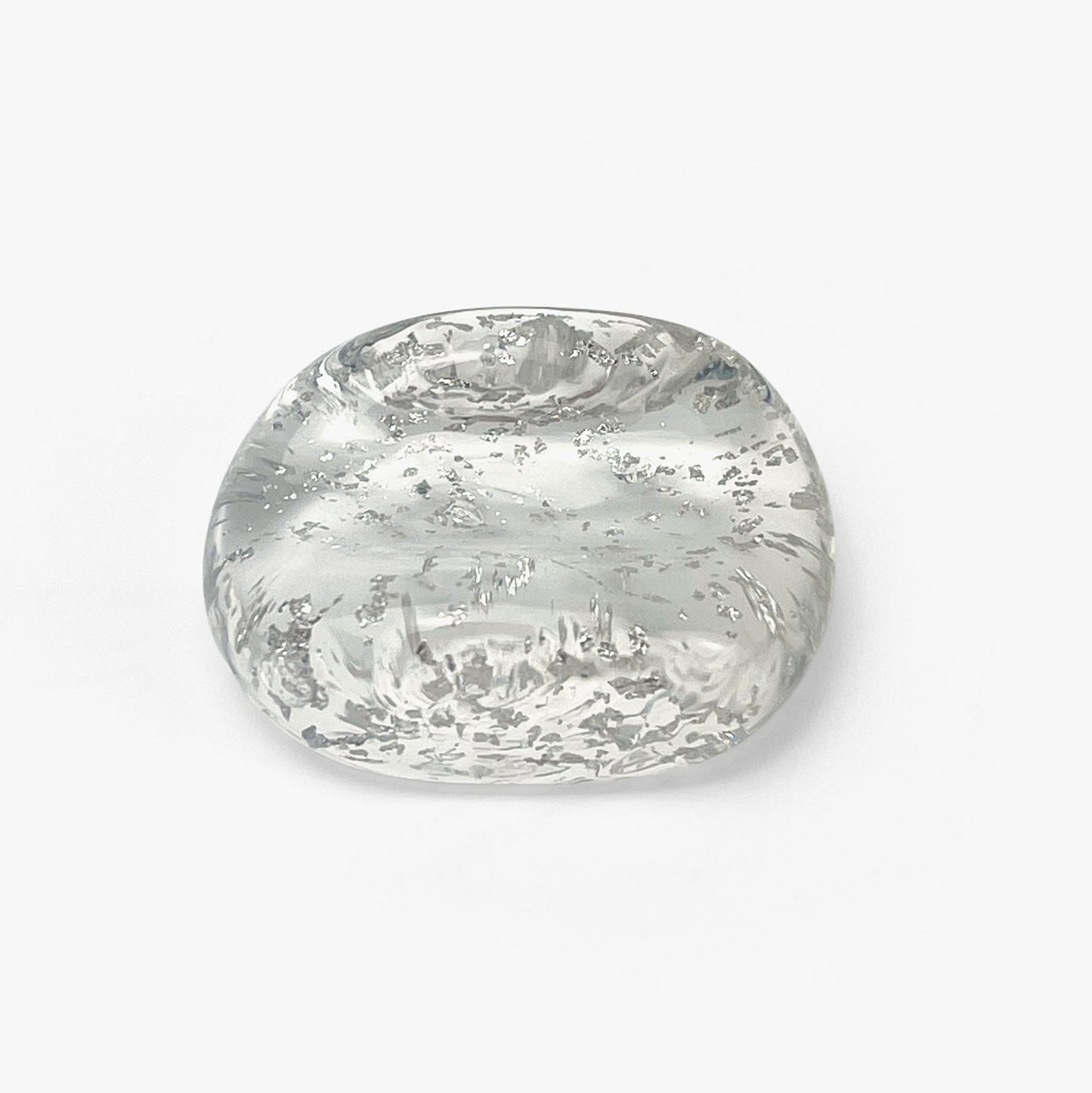 Glass mame Chopstick Rest Platinum (1.25"x1")