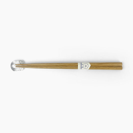 Glass mame Chopstick Rest Platinum (1.25"x1")