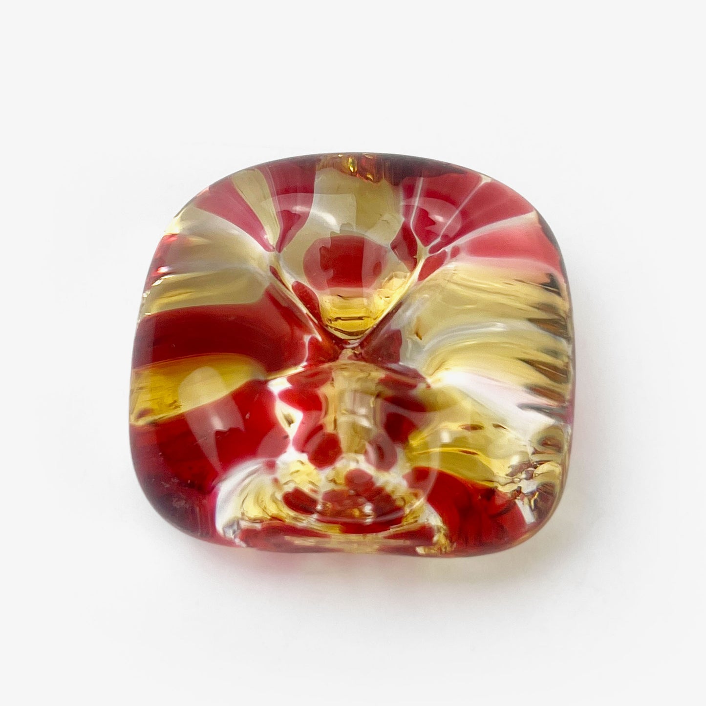 Glass Chopstick Rest Apple (1.5")